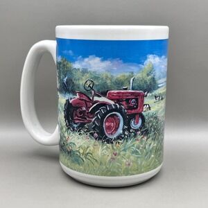 Chestnut Creek Farm Tractor Red Barn Coffee Tea Mug Houston Harvest 2005 Country